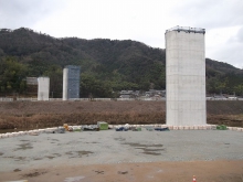 野田川橋梁下部工がすべて完成しました。