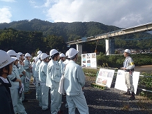 川田・宮地JVによる現場説明