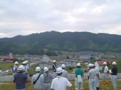 野田川橋梁での見学状況です。みなさんの業務の参考にしていただければ幸いです。
