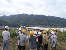 野田川橋梁の現場見学
